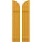 Ekena Millwork Americraft 3-Board (2 Batten) Wood Joined Board-n-Batten Shutters w/ Arch Top, ARW101BQ311X77TUH, PR ARW101BQ311X77TUH - alternate 1
